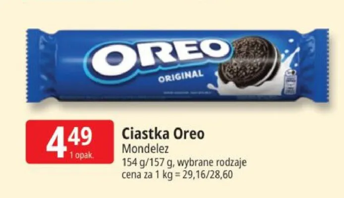 Ciastka Oreo Original promocja w Leclerc
