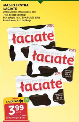 Masło ekstra Łaciate promocja w Stokrotka