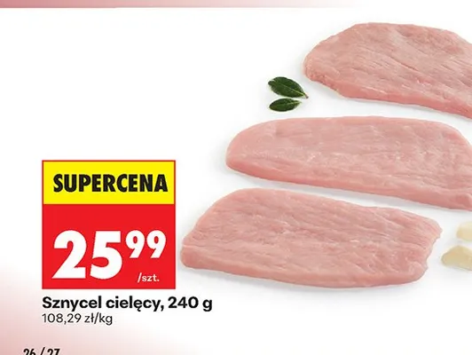Schnycel cielęcy promocja w Biedronka