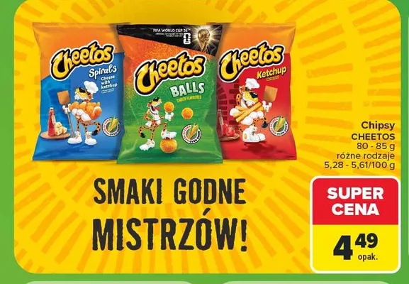 Chipsy Cheetos Balls Cheese promocja w Carrefour Market