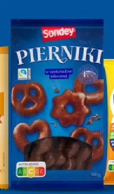Pierniki w czekoladzie mlecznej Sondey promocja w Lidl