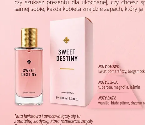 Woda perfumowana dla kobiet Sweet Destiny promocja w Biedronka