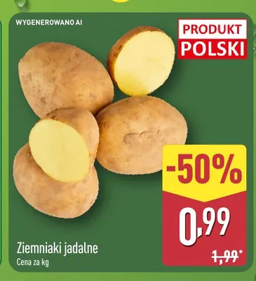 Ziemniaki jadalne promocja w Aldi