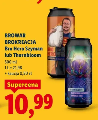 Piwo kraftowe Bro Hero Szyman  promocja w Lidl