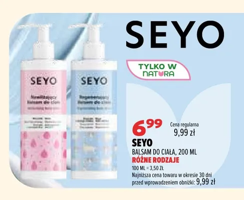 Balsam do ciała Seyo promocja w Drogerie Natura