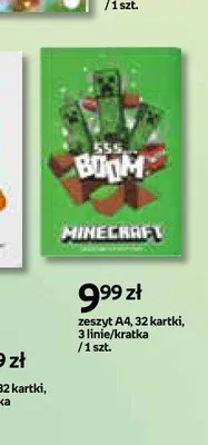 Zeszyt A4 Minecraft 32 kartki promocja w Empik