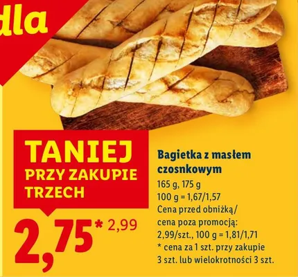 Bagiełka z masłem czosnkowym promocja w Lidl