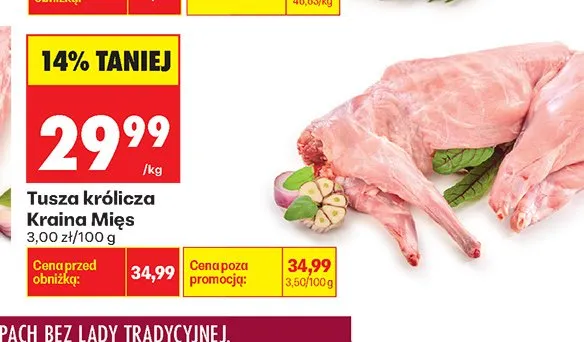 Tusza królicza Kraina Mięs promocja w Biedronka