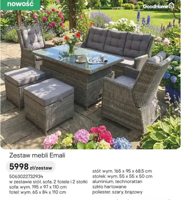 Zestaw mebli Emali promocja w Castorama