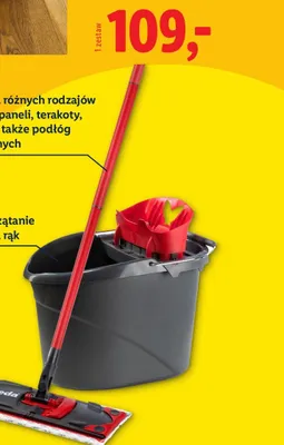Zestaw do mycia podłóg z mopem Easy Wring & Clean promocja w Lidl