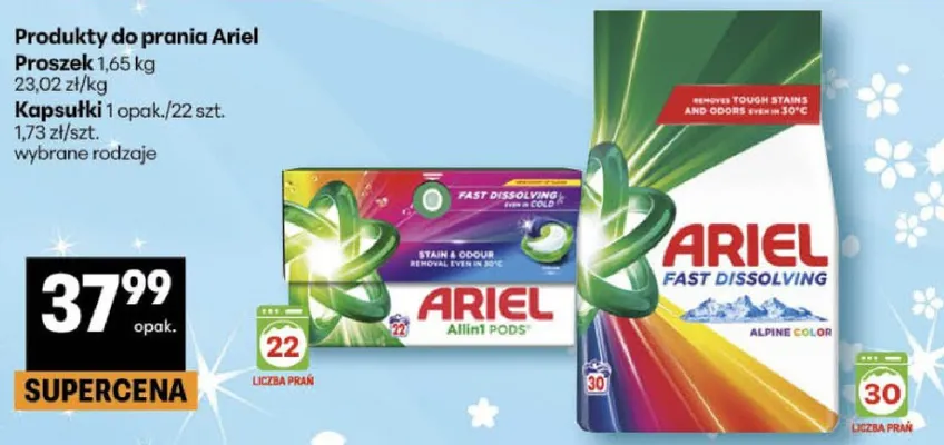 Kapsułki do prania promocja w Delikatesy Centrum