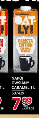 Napój owsiany Caramel Oatly promocja w Selgros