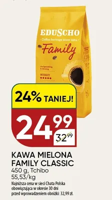 Kawa mielona Eduscho Family Classic promocja w Chata Polska