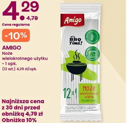 Noże wielokrotnego użytku Amigo promocja w Frisco