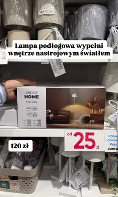 Lampa podłogowa promocja w Pepco