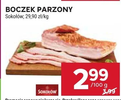 Boczek parzony promocja w Stokrotka