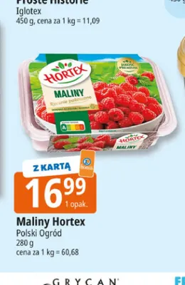 Maliny Hortex promocja w Leclerc