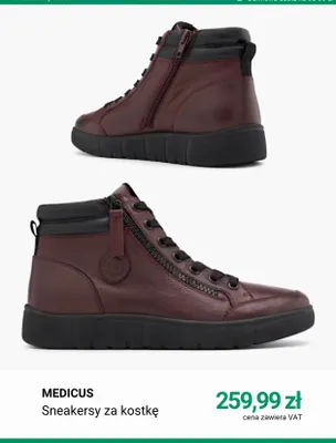 Sneakersy za kostkę Medicus promocja w Deichmann