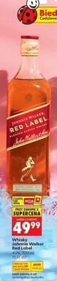 Whisky Johnnie Walker Red Label promocja w Biedronka