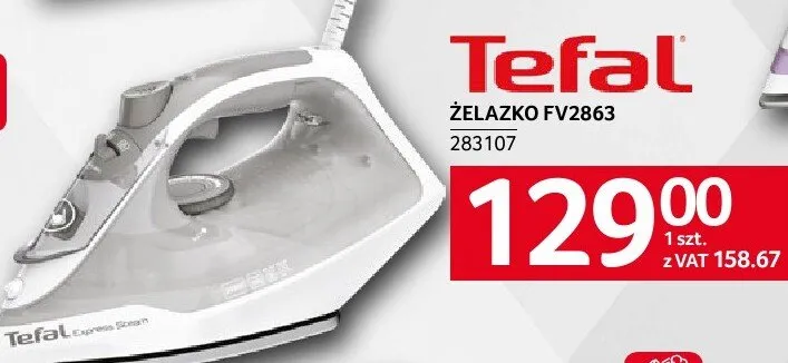 Żelazko TEFAL FV2863 promocja w Selgros
