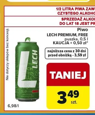 Piwo Lech Premium promocja w Carrefour Express