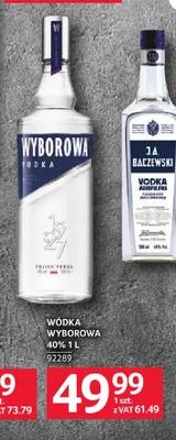 Wódka Wyborowa 40% promocja w Selgros