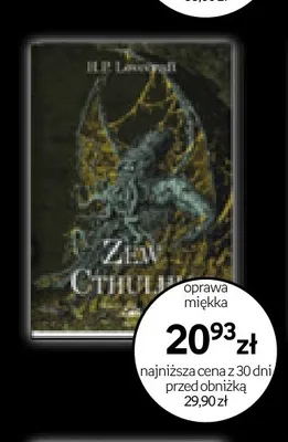 Książka Zew Cthulhu H.P. Lovecraft promocja w Empik