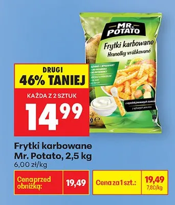 Frytki karbowane promocja w Biedronka