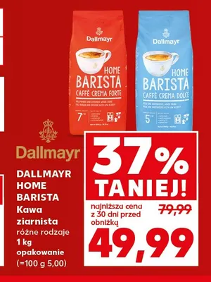 Kawa ziarnista Dallmayr Home Barista Caffè Crema Forte promocja w Kaufland