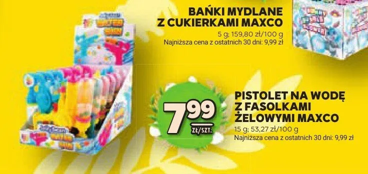 Pistolet na wodę z fasolkami żelowymi promocja w Stokrotka