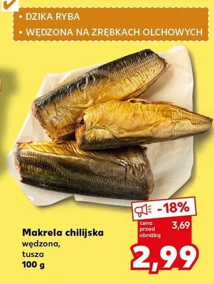 Makrela chilijska wędzona, tusza promocja w Kaufland