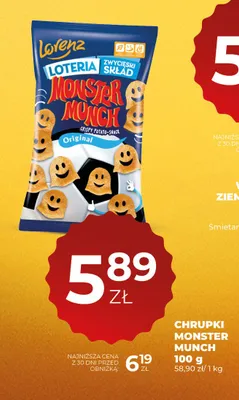 Chrupki Lorenz Monster Munch Original promocja w Duży Ben