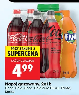 Napój gazowany Fanta 2x1 l promocja w Biedronka
