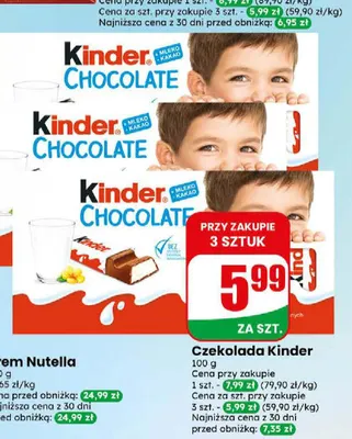 Czekolada Kinder promocja w Dino