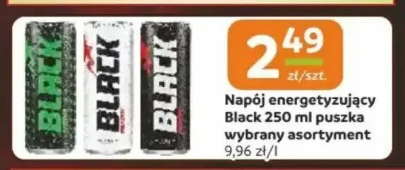 Napój energetyzujący Black 250ml puszka promocja w Gama