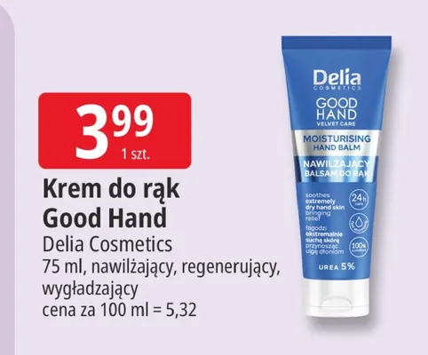 Krem do rąk Good Hand regenerujący Delia Cosmetics promocja w Leclerc