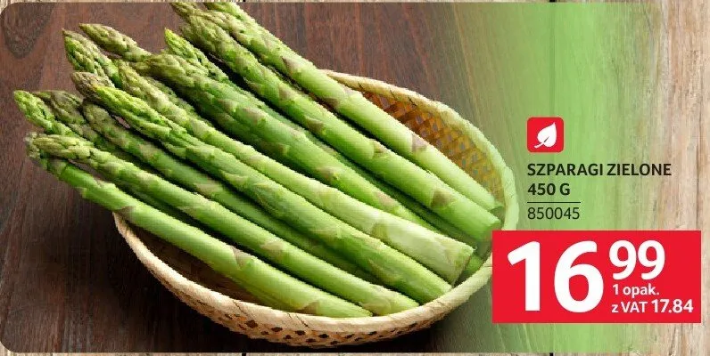 Szparagi zielone 450 g promocja w Selgros