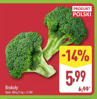 Brokuły promocja w Aldi
