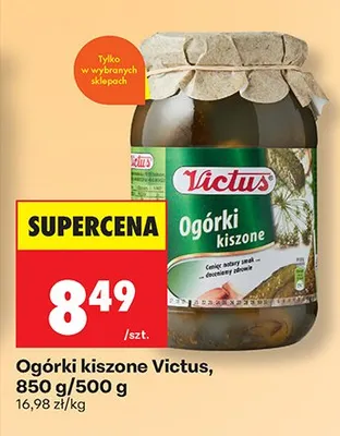 Ogórki kiszone promocja w Biedronka