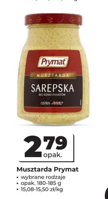 Musztarda sarepska Prymat promocja w Odido