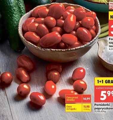 Pomidorki papryczkowe promocja w Biedronka