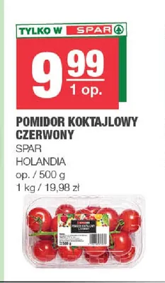 Pomidory koktajlowe czerwone SPAR promocja w SPAR