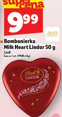 Bombonierka Milk Heart Lindor 50 g promocja w TOPAZ