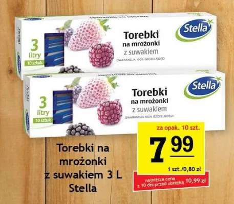 Torebki na mrożonki z suwakiem Stella 3 l promocja w Gram Market