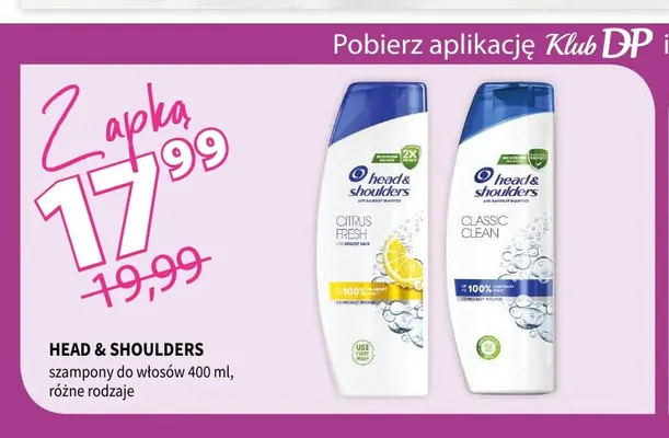 Szampon do włosów Head & Shoulders promocja w Drogerie Polskie