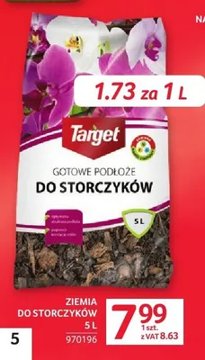 Gotowe podłoże do storczyków Target 5l promocja w Selgros