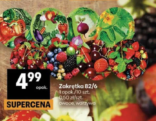 Zakrętka 82/6 owoce warzywa promocja w Delikatesy Centrum