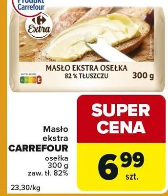 Masło ekstra osełka promocja w Globi