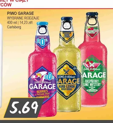 Piwo Garage Hard Lemon promocja w Słoneczko