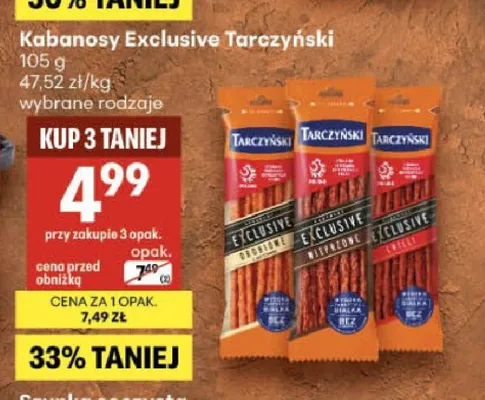 Kabanosy Exclusive chilli Tarczyński promocja w Delikatesy Centrum